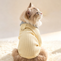 Color Block Collar Pet Knit Shirt