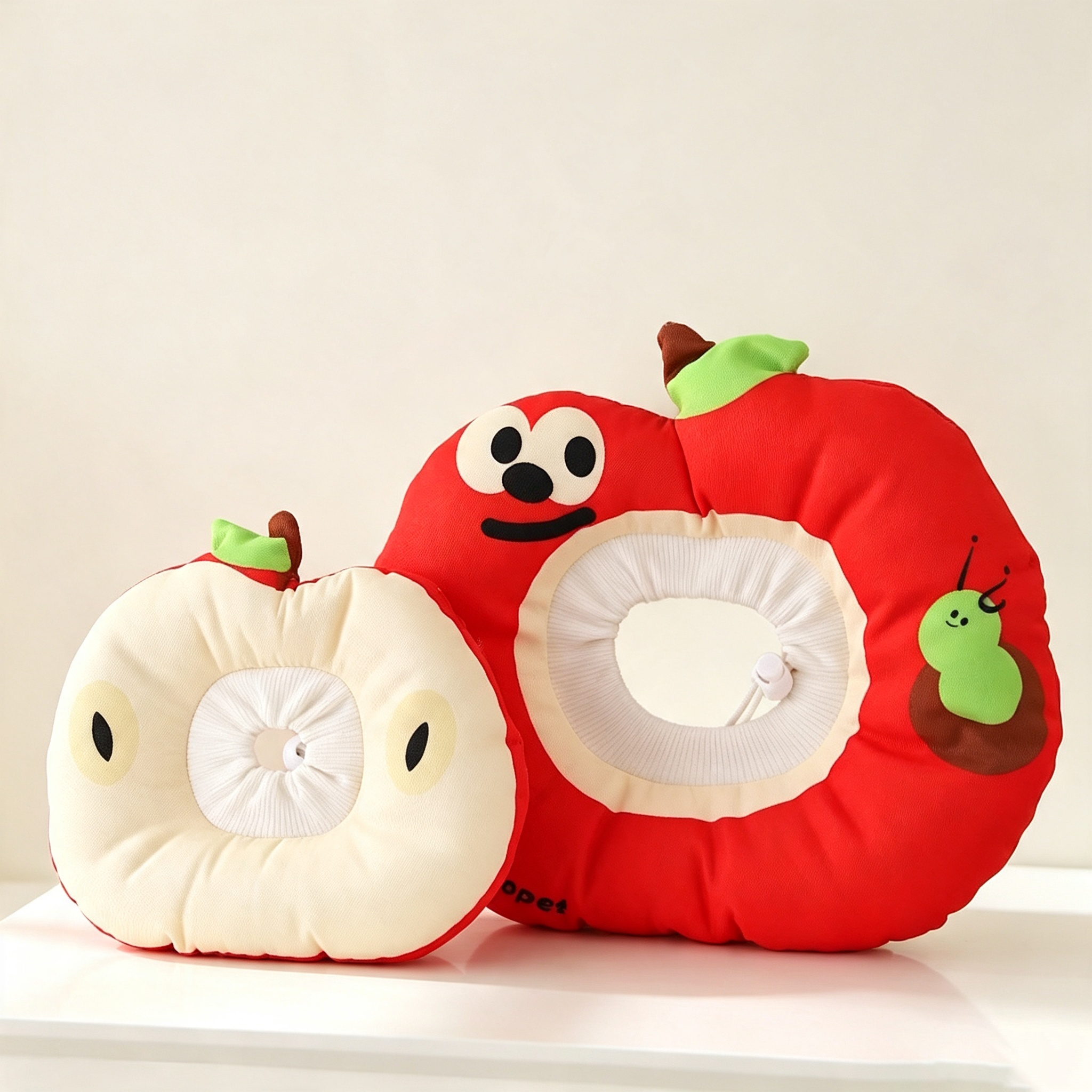 Cute Apple Slice Soft Cat Recovery Cone